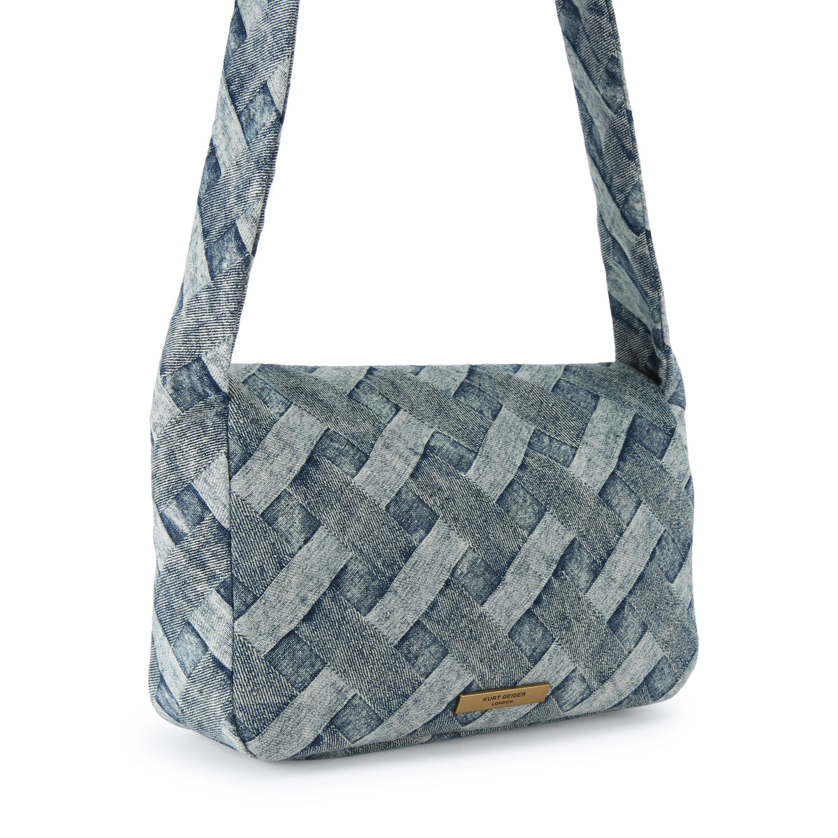 Kurt Geiger | Bolso Kensington Knot de Denim Azul