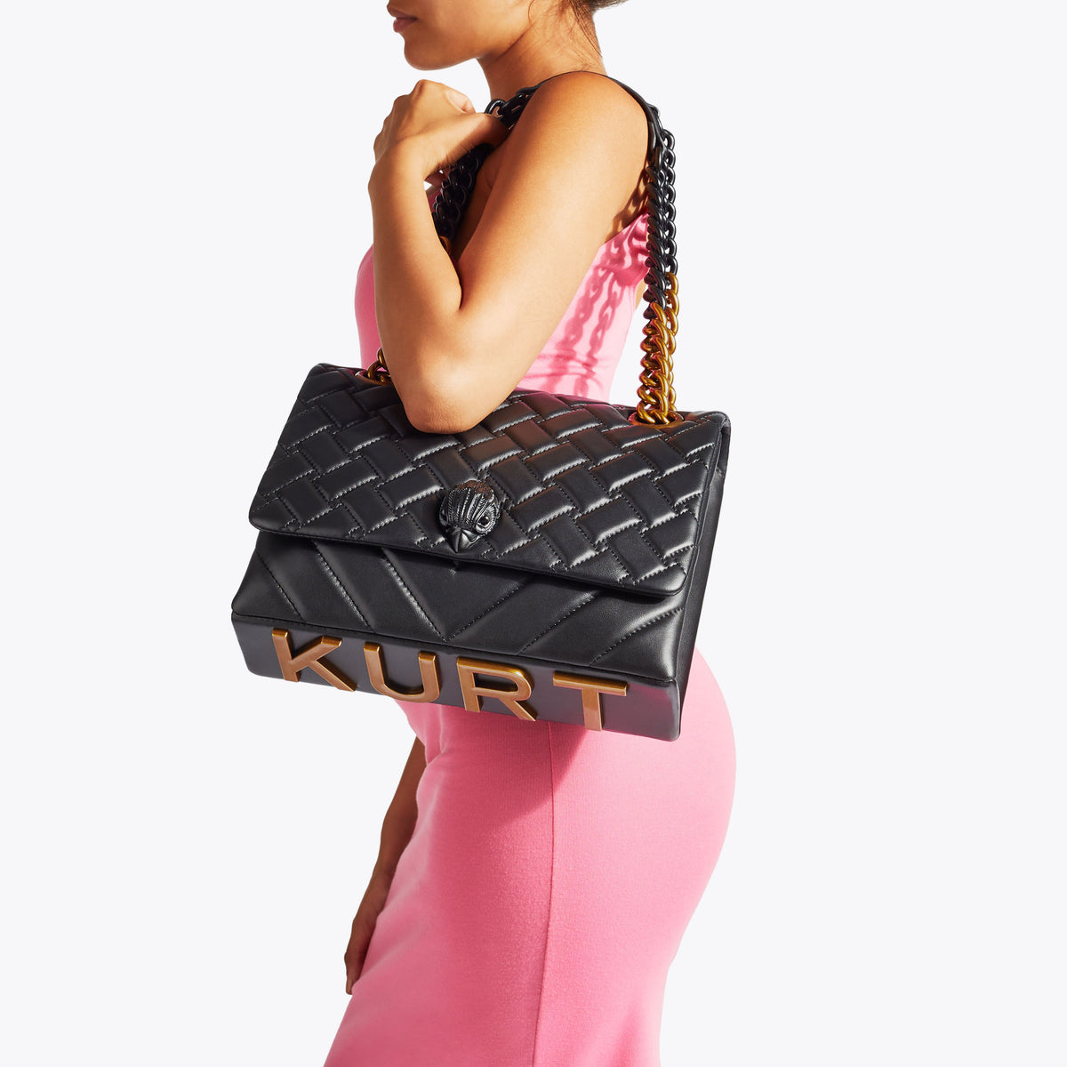 Kurt Geiger | Bolso Grande Kensington Kurt de Piel Negra