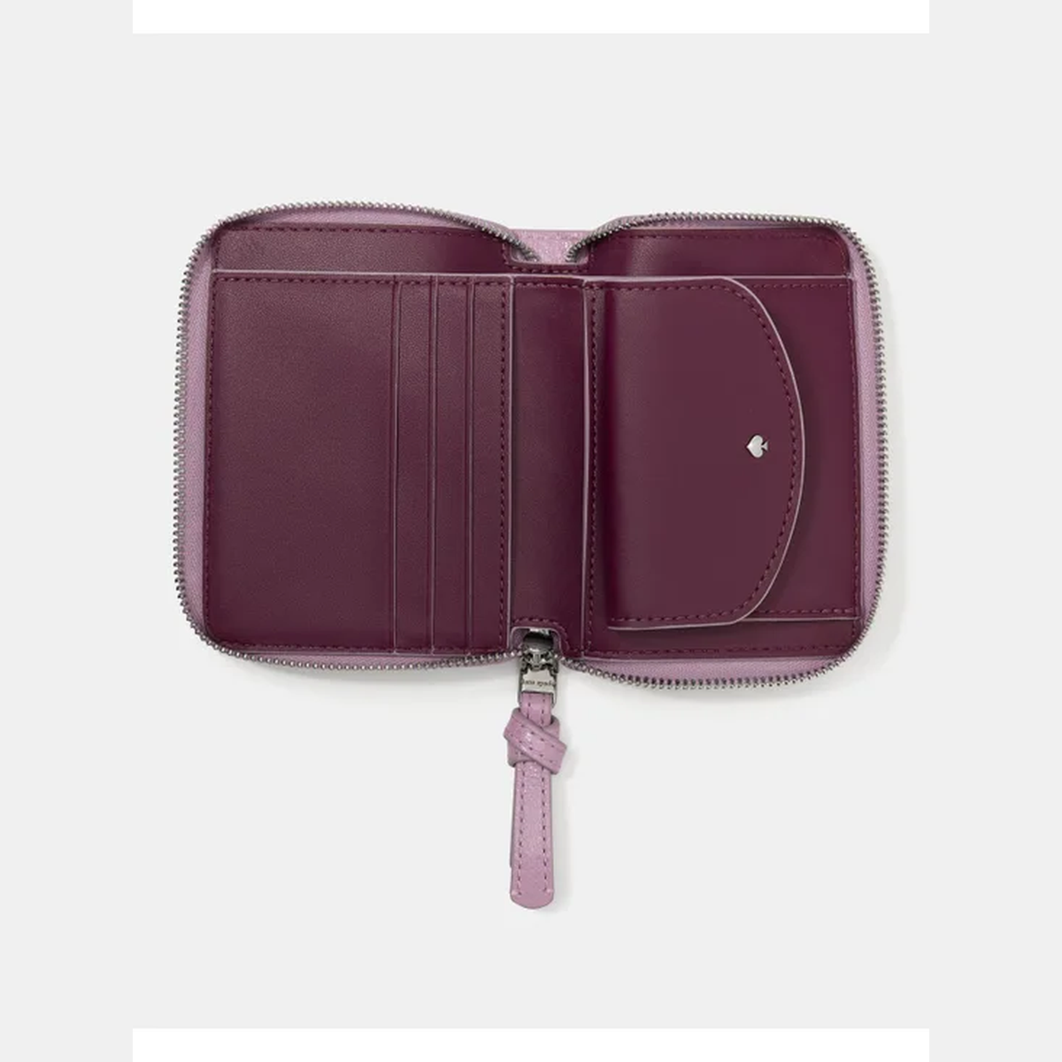 Kate Spade | Billetera Loop en cuero brillante – Violeta Market