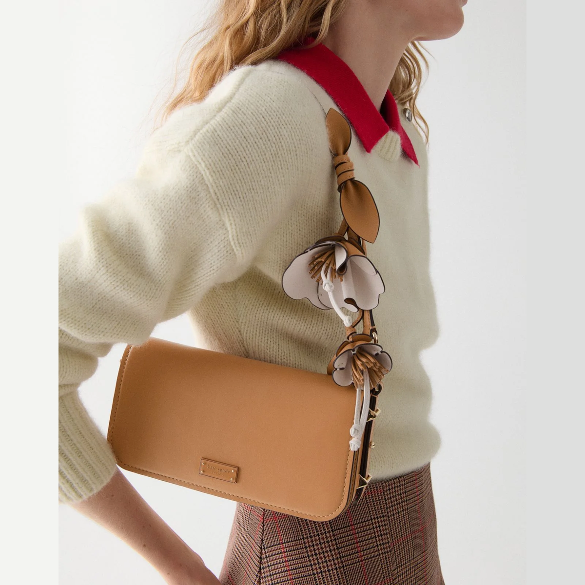 Kate Spade | Bolso de hombro Liv con flores 3D – Biscotti
