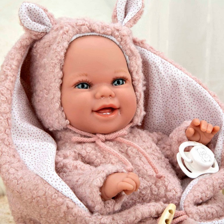 Arias | Muñeca Elegance Babyto Rosa con Manta