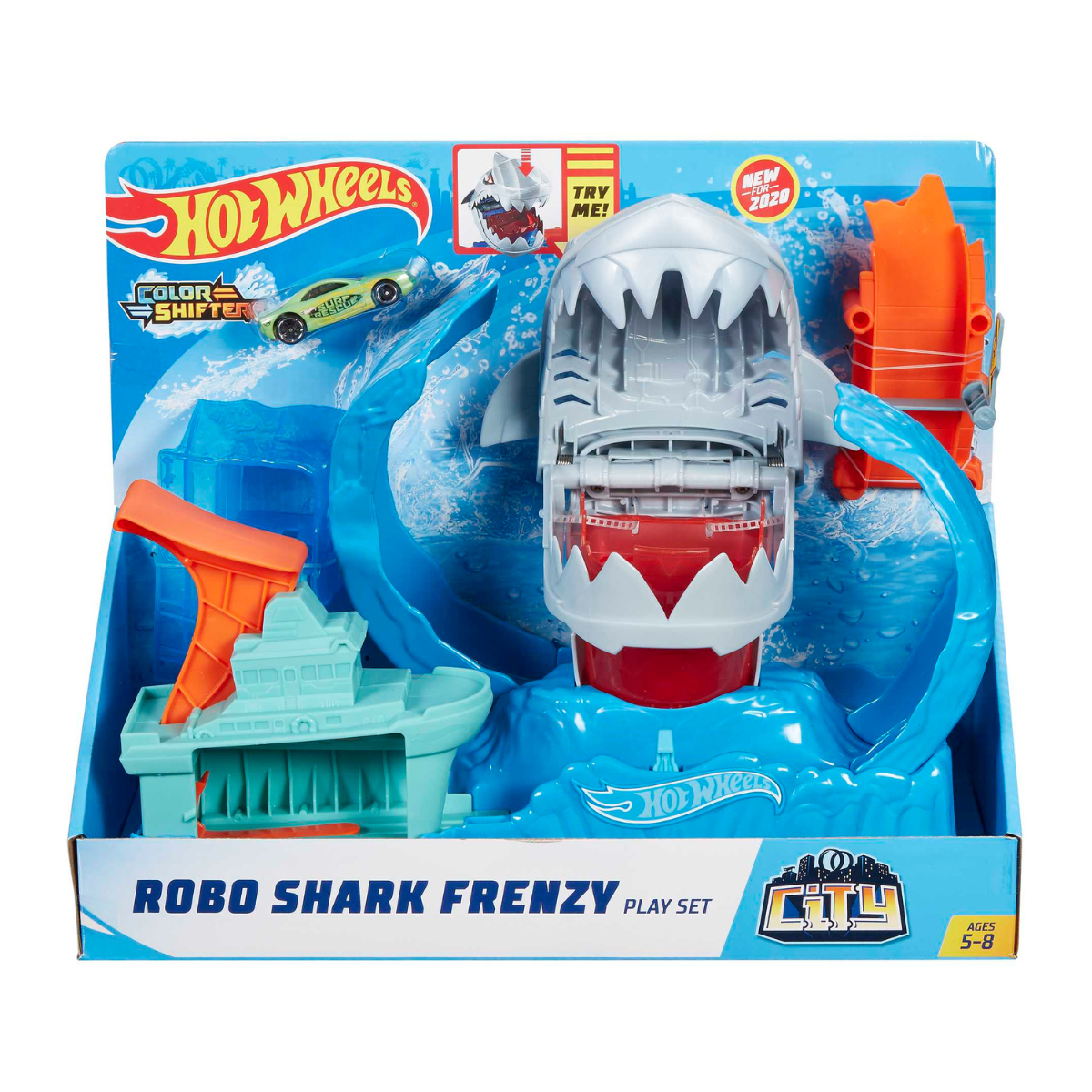City Color Changing Robot Shark Playset