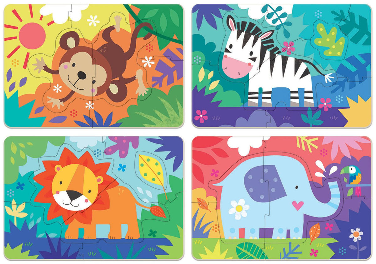 4 Puzzles My Jungle Animals Puzzl