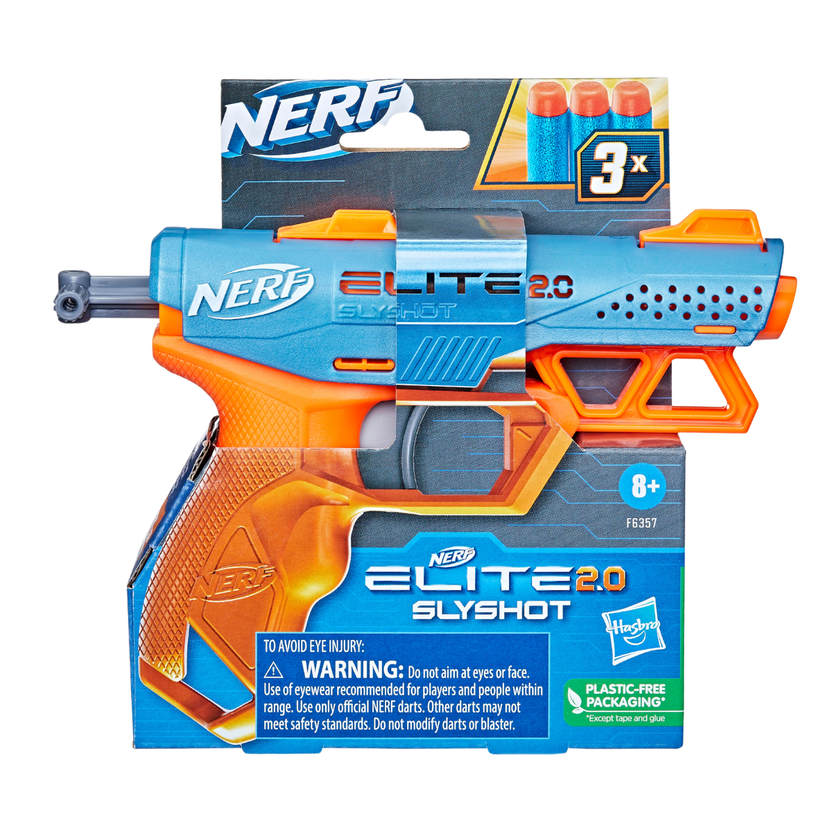 Nerf - elite 2.0 - blaster volt sd -1 - 6 fléchettes nerf