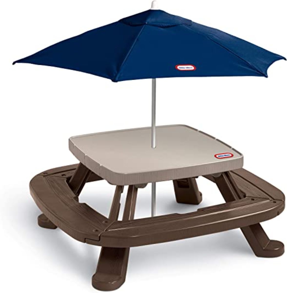 Fold &#39;n Store Sicnic Table With Market Umbrella