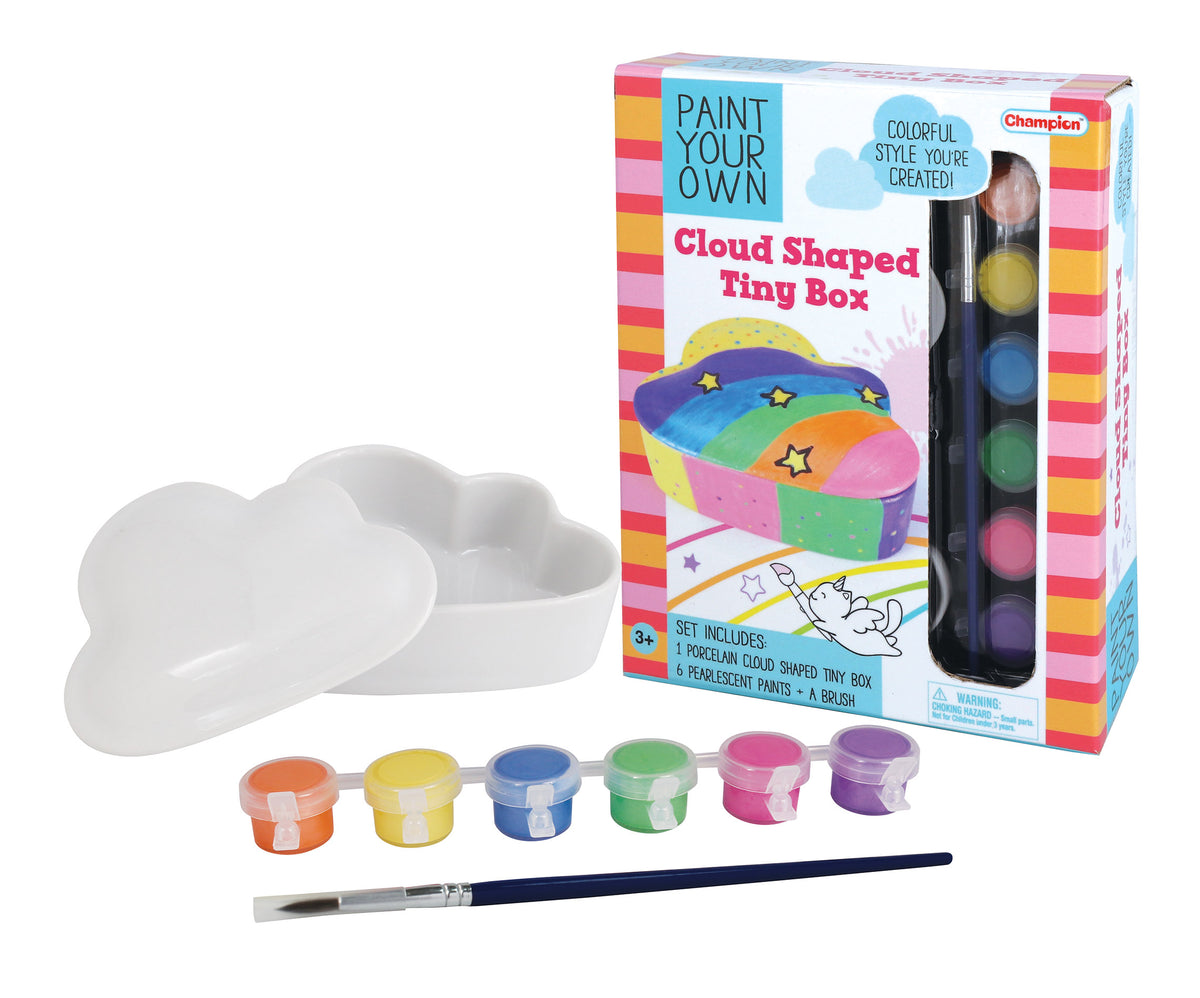 Champion Paint Your Own Cloud Shaped Tiny Box