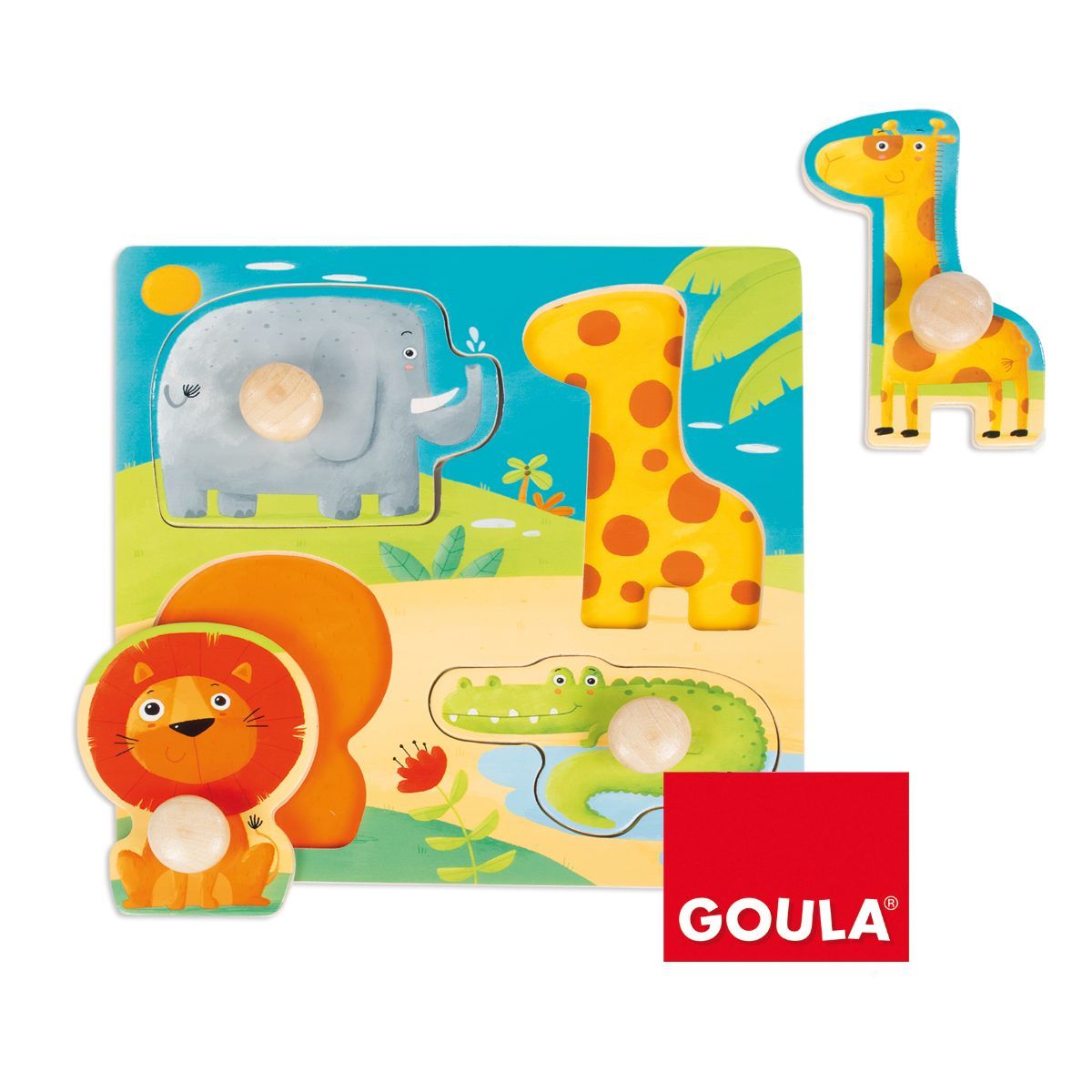 Goula Jungle Animals Puzzle