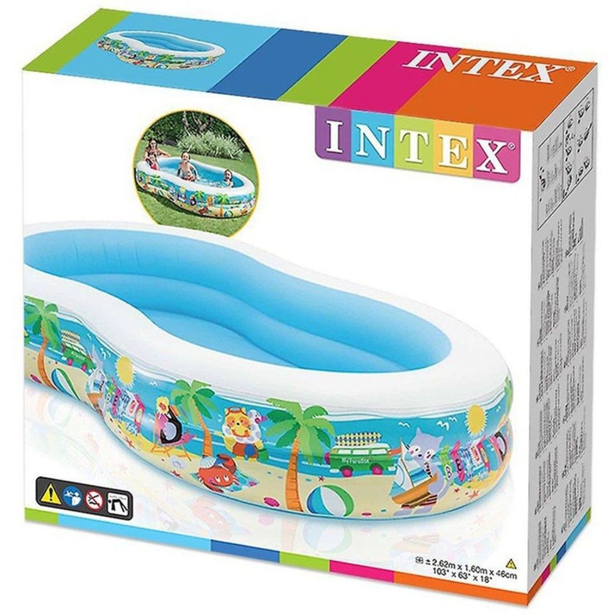 Intex Piscina Swim Sea 572lt - Felix Online