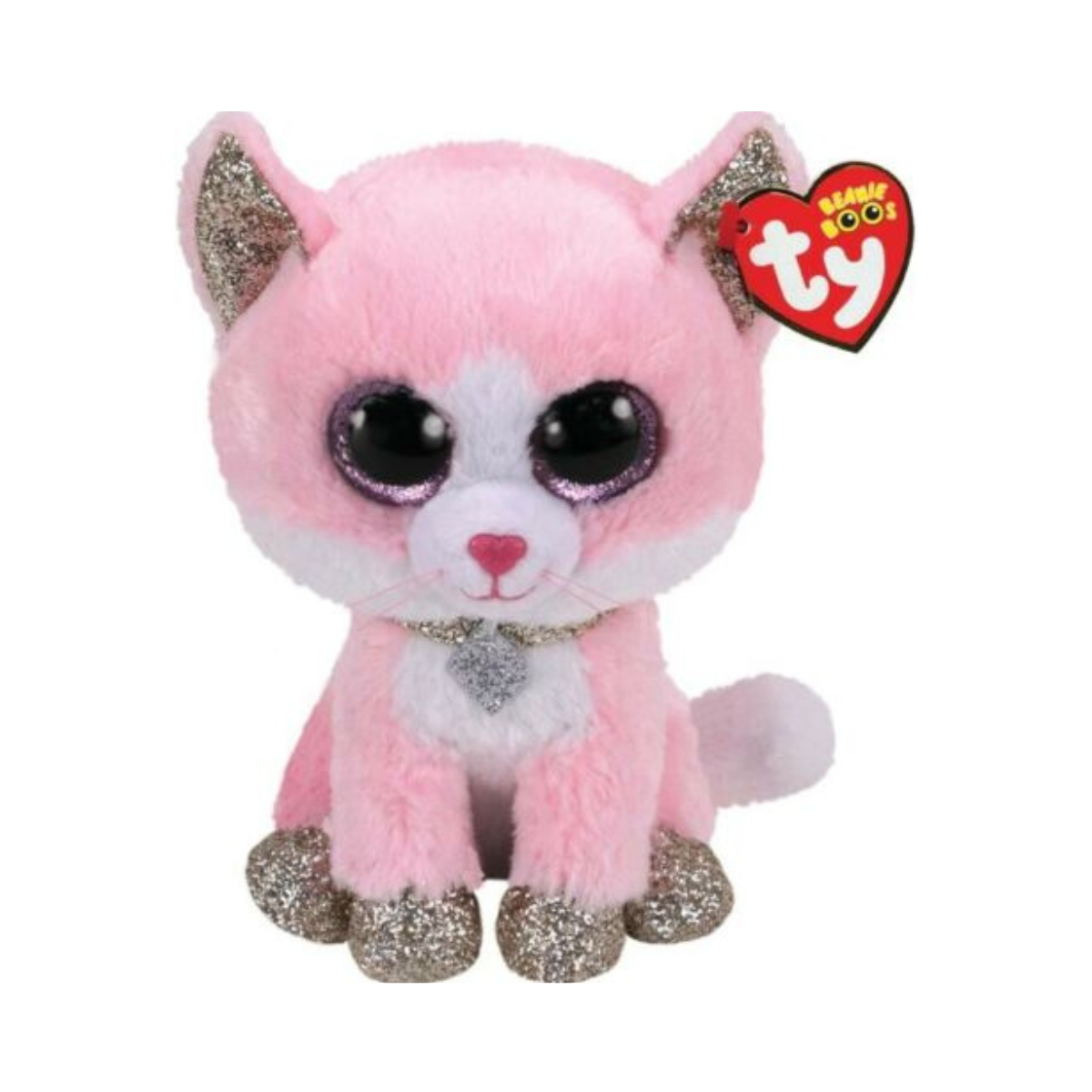 Beanie Boos Fiona Cat Pink Medium