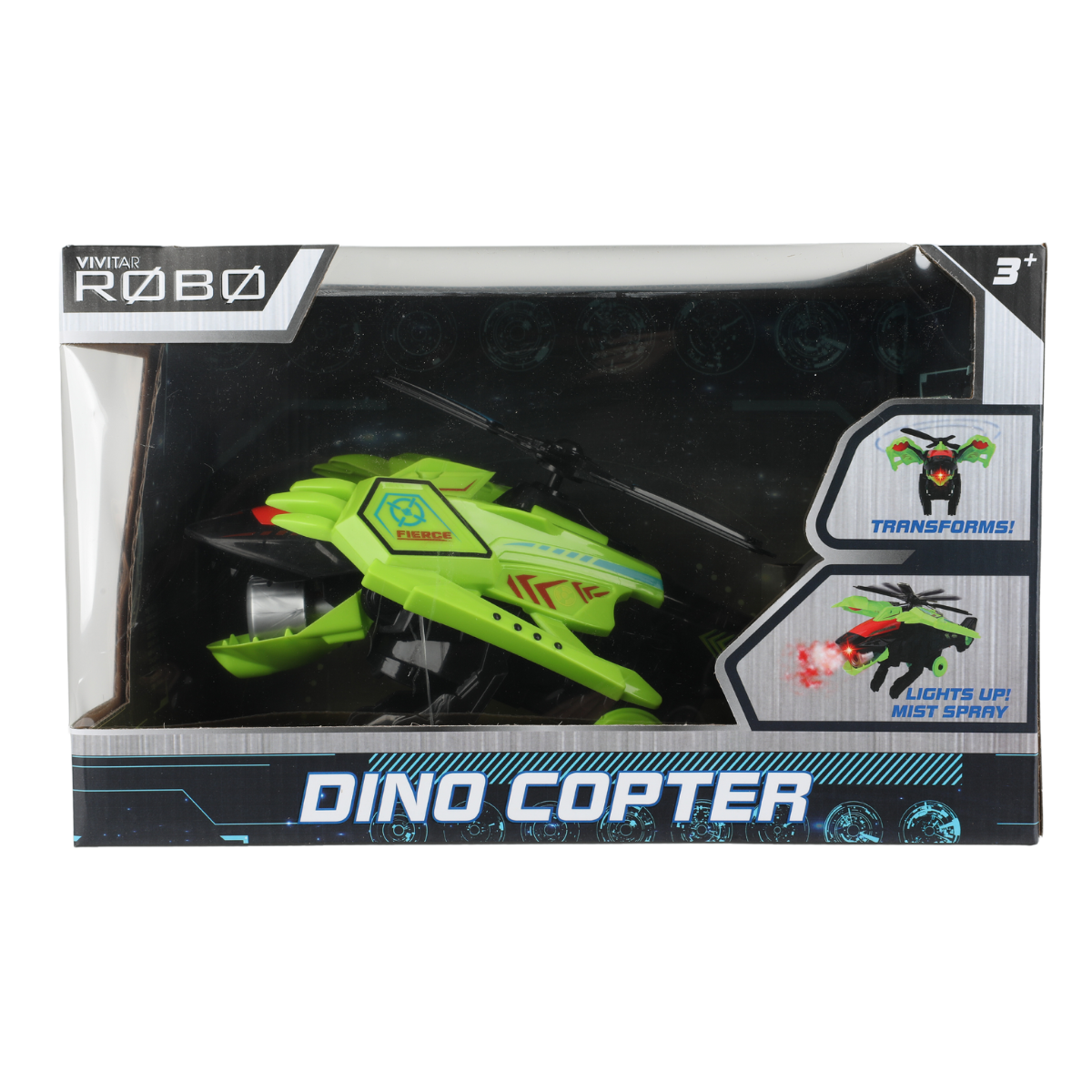 Dino Copter Transforming Green