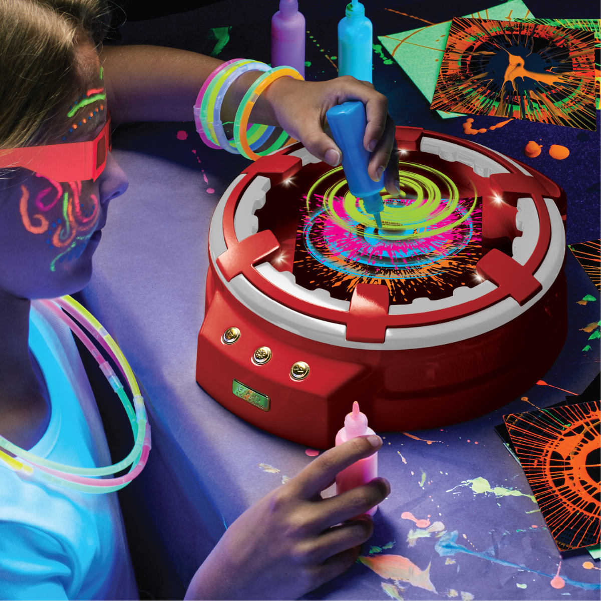 3D Spin Art Light-Up Swirl Design 26pzs