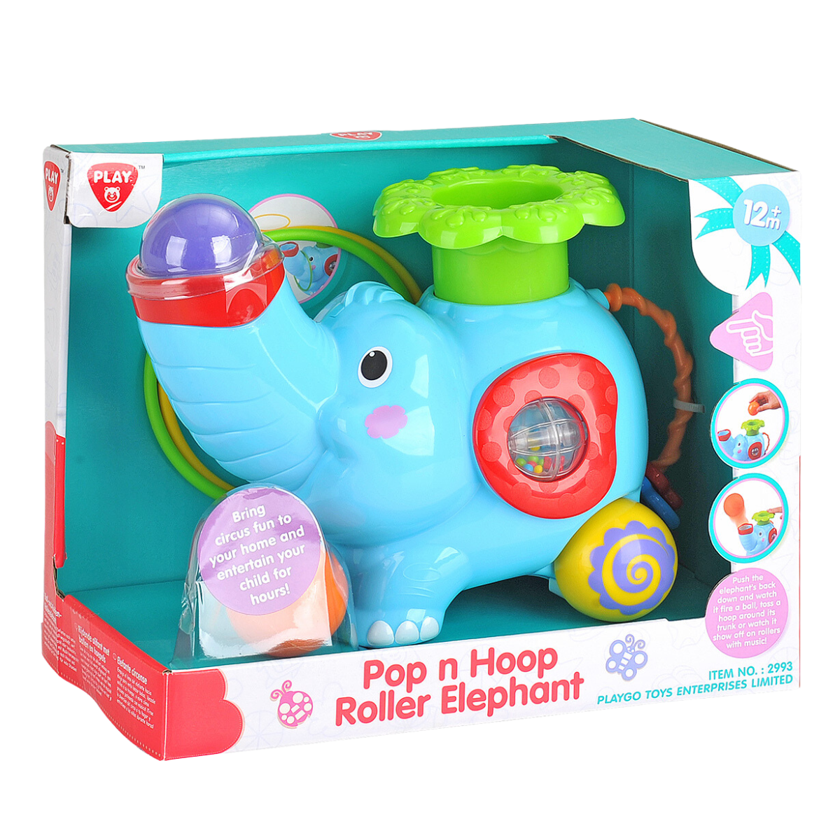 Pop N&#39; Hoop Roller Elephant