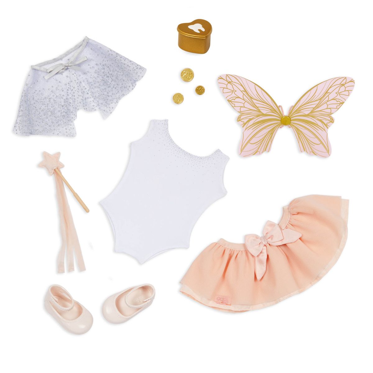 Deluxe tooth fairy outfit w/ wings &amp; accessories