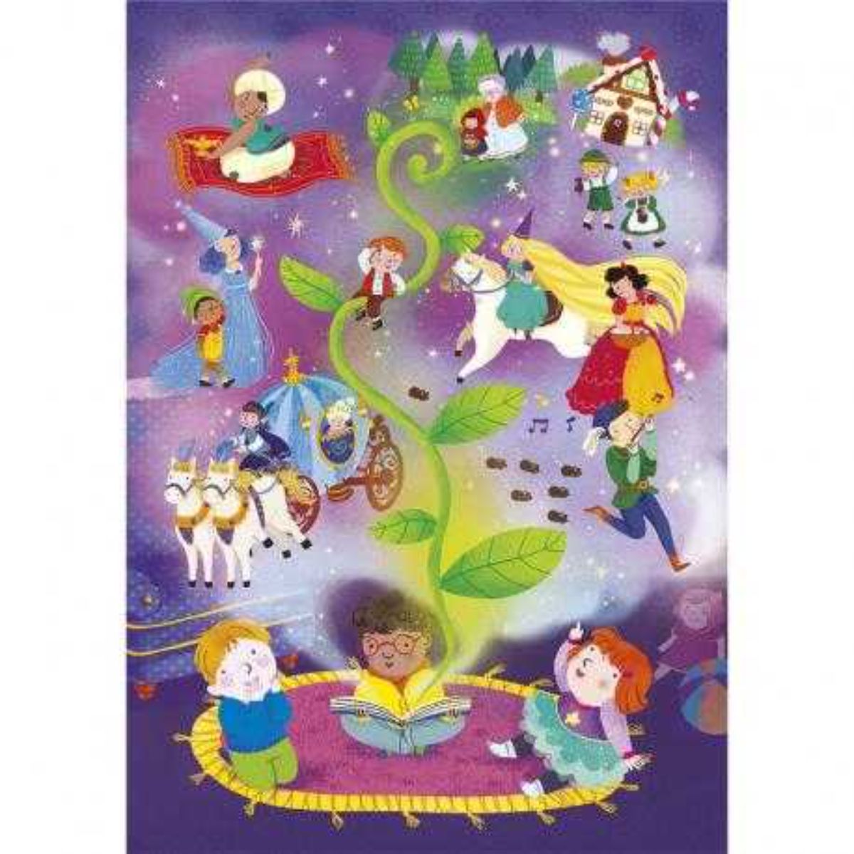 Clementoni Puzzle 104 Glitter Fairy Tales Time
