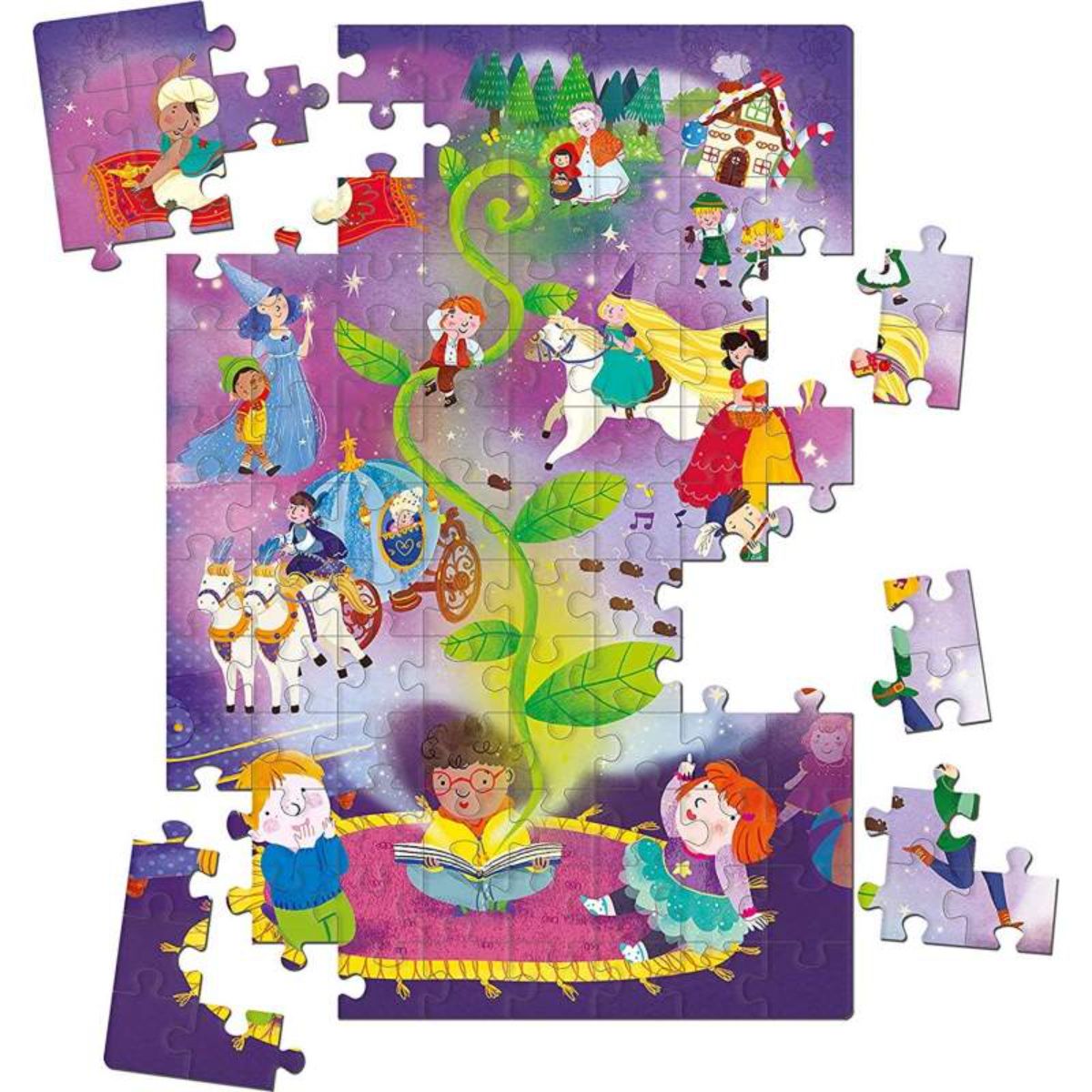 Clementoni Puzzle 104 Glitter Fairy Tales Time