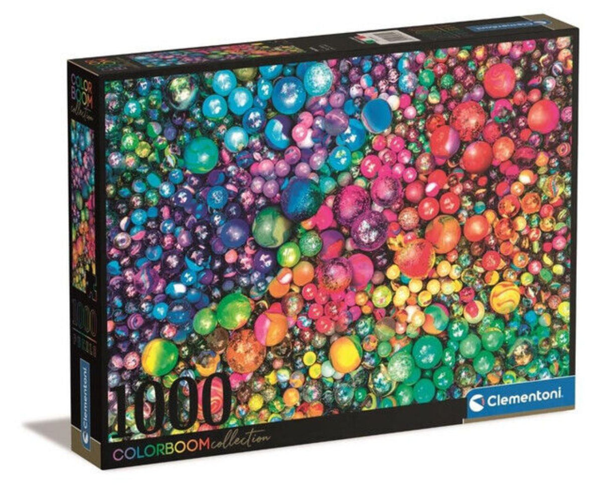 Clementoni Puzzle 1000 Colorboom-Marbles